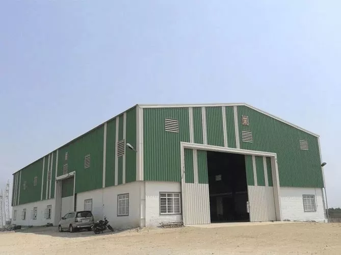 Isakhiwo Esisebenzayo Nesihle Se-Prefab Metal Warehouse