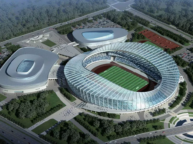 Isakhiwo sensimbi esenziwe ngaphambili ye-Sports Center Complex