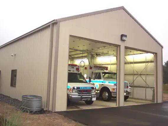 Steel Frame Ambulance Garage Building