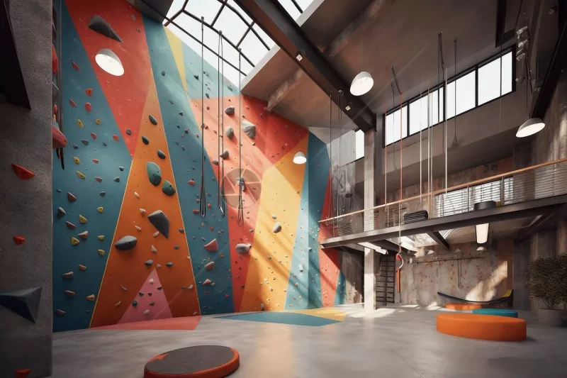 I-Steel Structured Indoor Climbing Gym